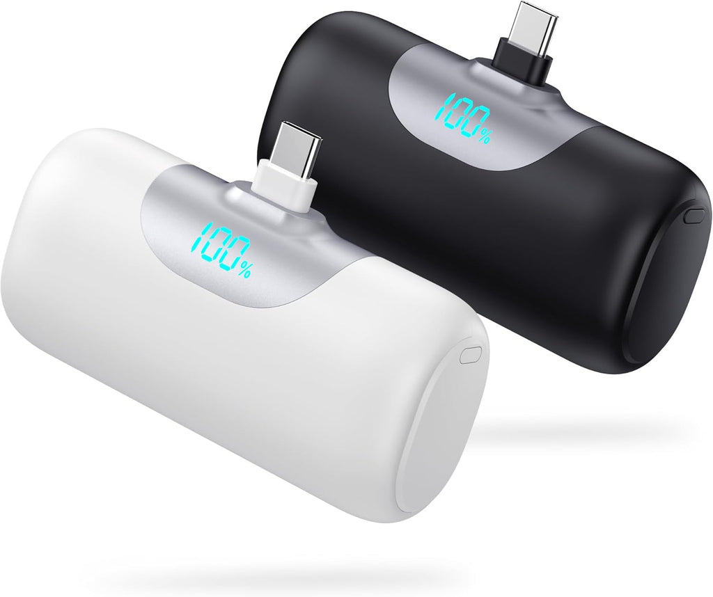Paquete de 2 cargadores portátiles de 5500 mAh para iPhone 17\/16,...