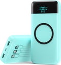 Cargador Portátil Inalámbrico de 40800mAh para iPhone con 3 Cables...
