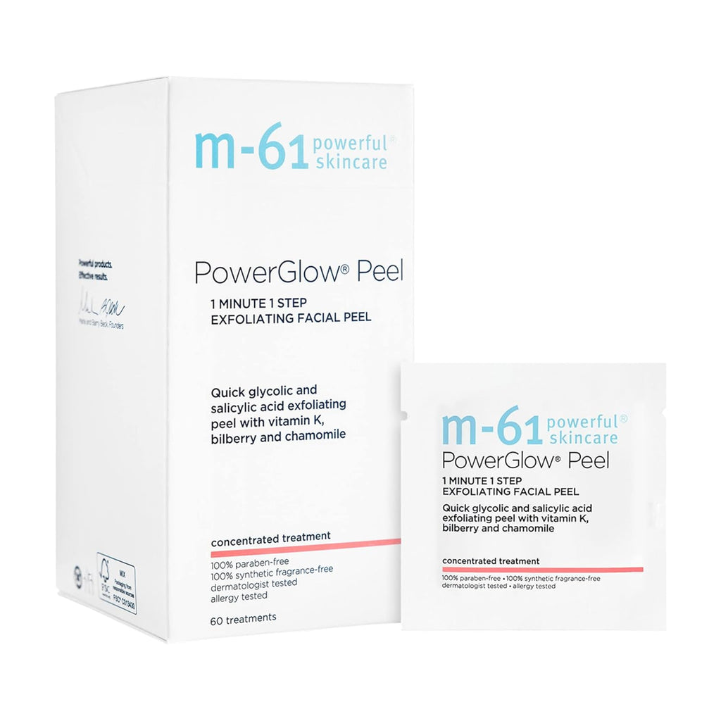 m-61 PowerGlow Peel | Exfoliante Facial Peel Con Ácido Glicólico, S...