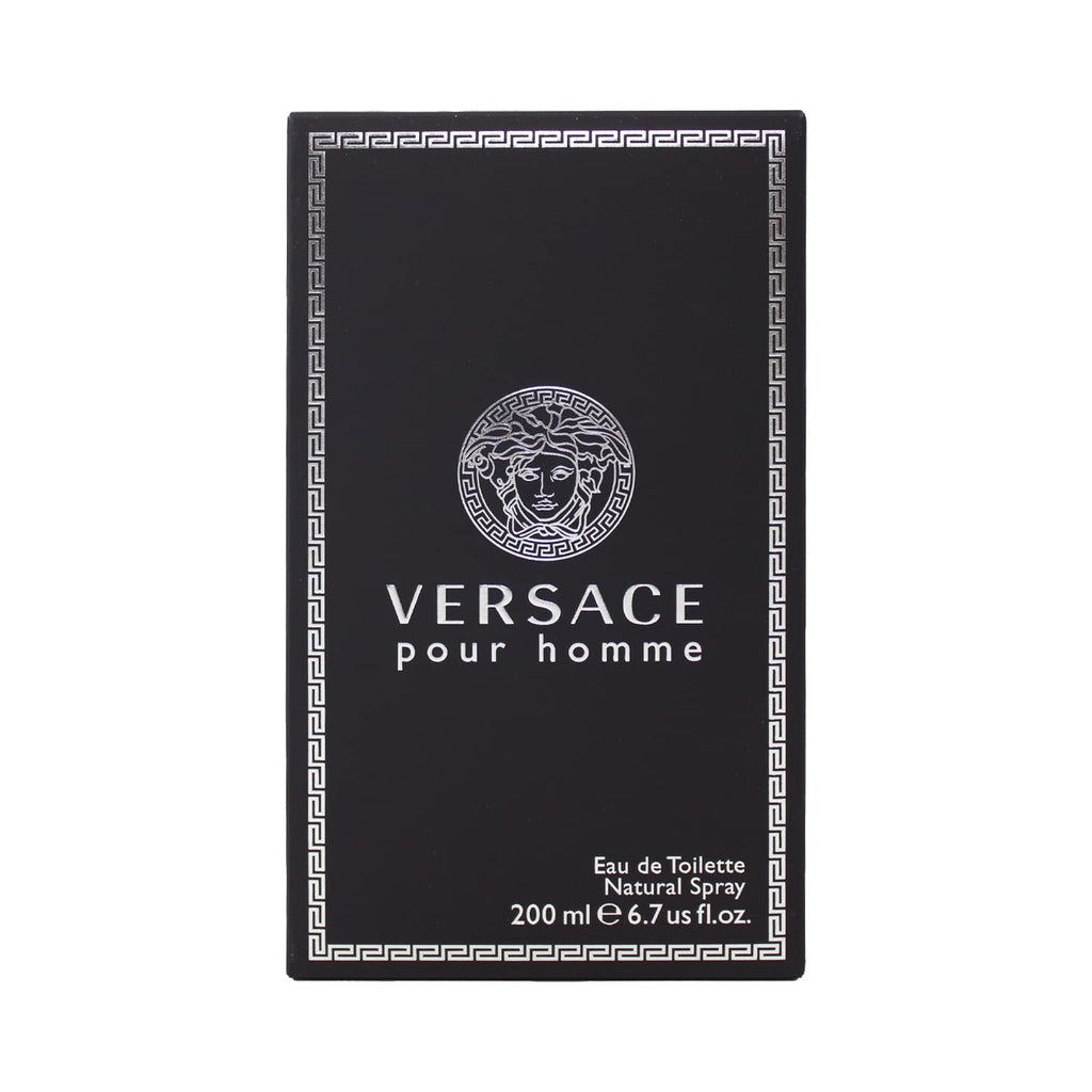 Versace Pour Homme - Eau de Toilette en espray para hombre, 6.7 onzas