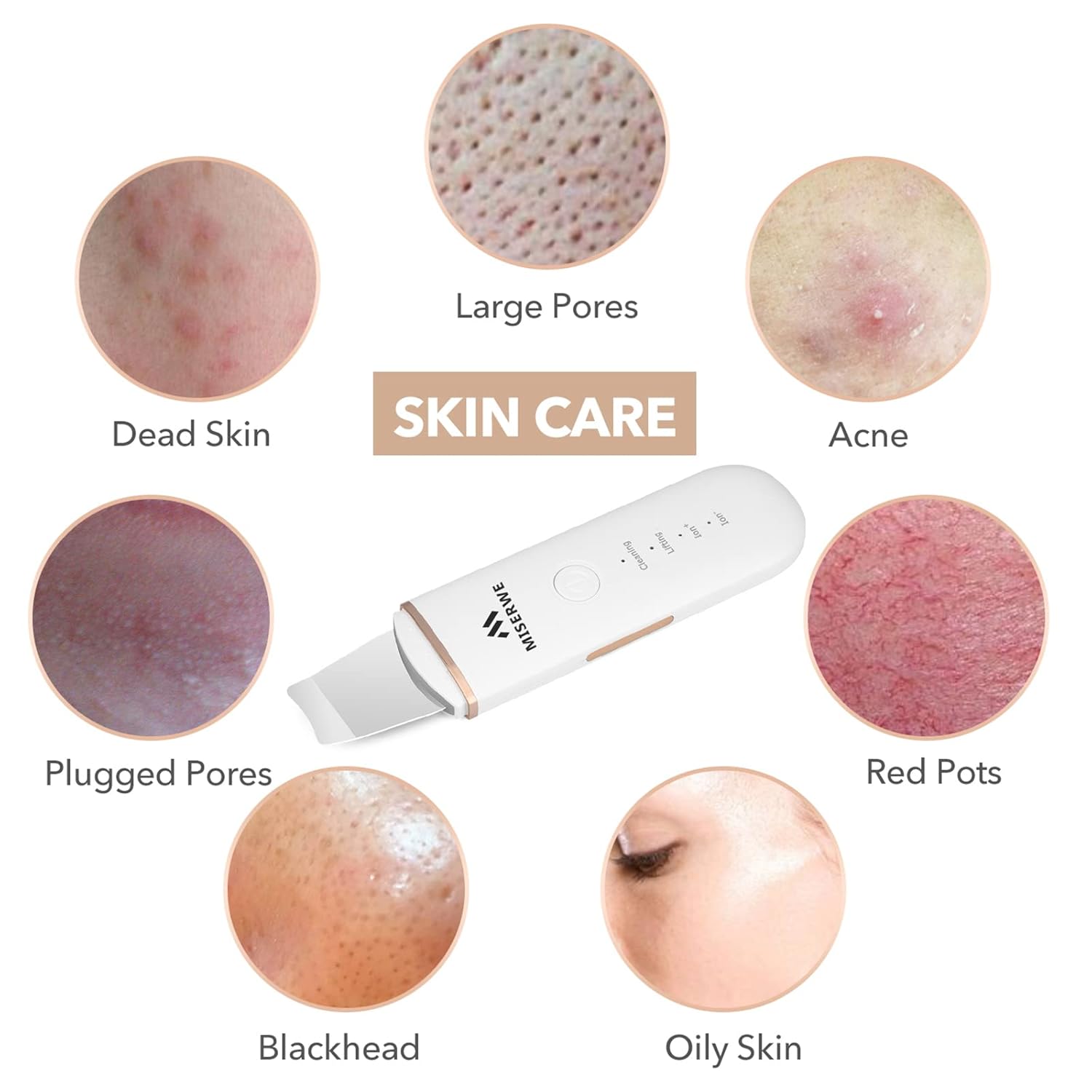 Raspador de Piel Espátula Facial Raspador Facial Espátula para Limp...