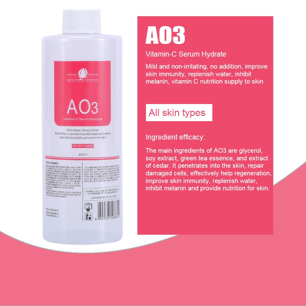 YMEYFAN Solución hidratante facial AO3 para máquina facial profesio...