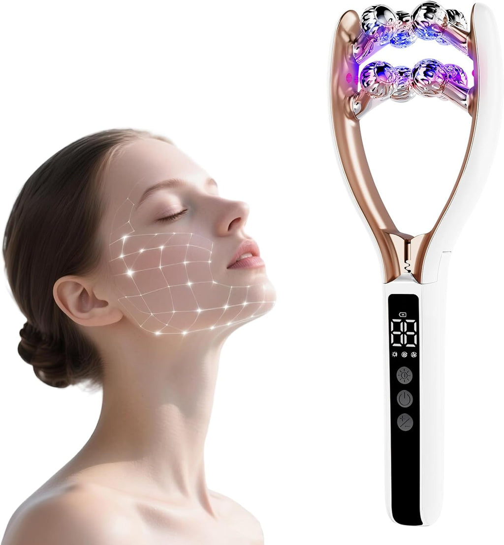 SZMDLX Herramienta de masajeador facial inalámbrico, rodillo facial...