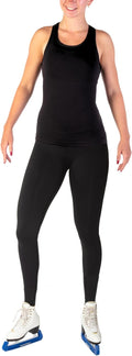 CRS Cross Leggings de patinaje sobre hielo. Leggins negros para pat...