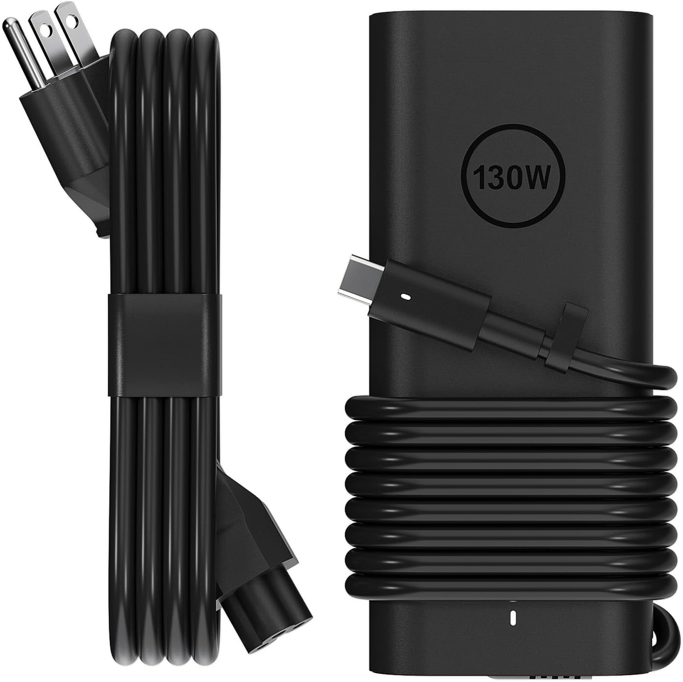 Yuncaiiz Adaptador de CA 130 W USB C Cargador para portátil Dell -...