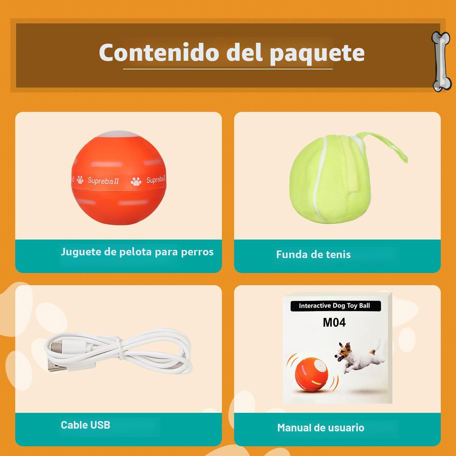 PetDroid Juguetes interactivos para perros, [recientemente actualiz...