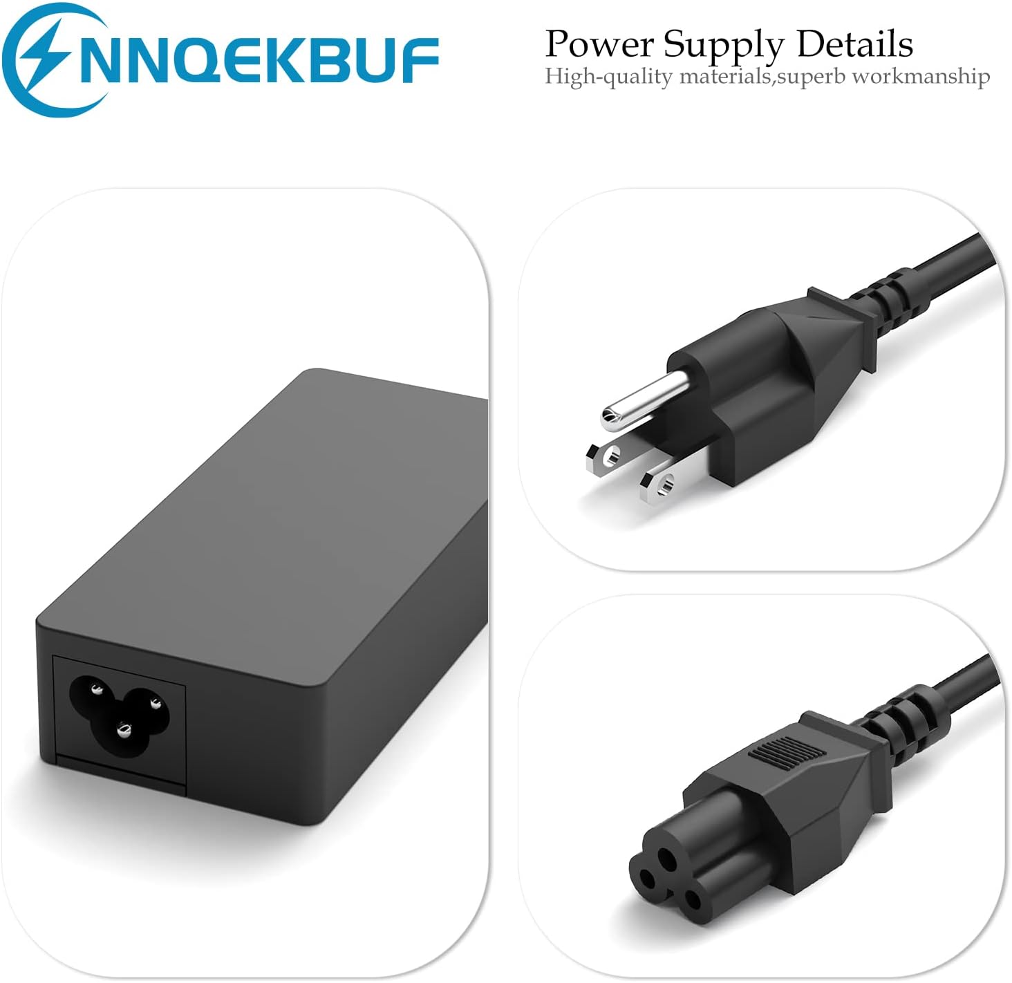 NNQEKBUF Cargador universal para portátil USB C de 45 W y 65 W, com...