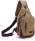EDIWER Bolso bandolera de lona para hombre, bolso cruzado en el pec...