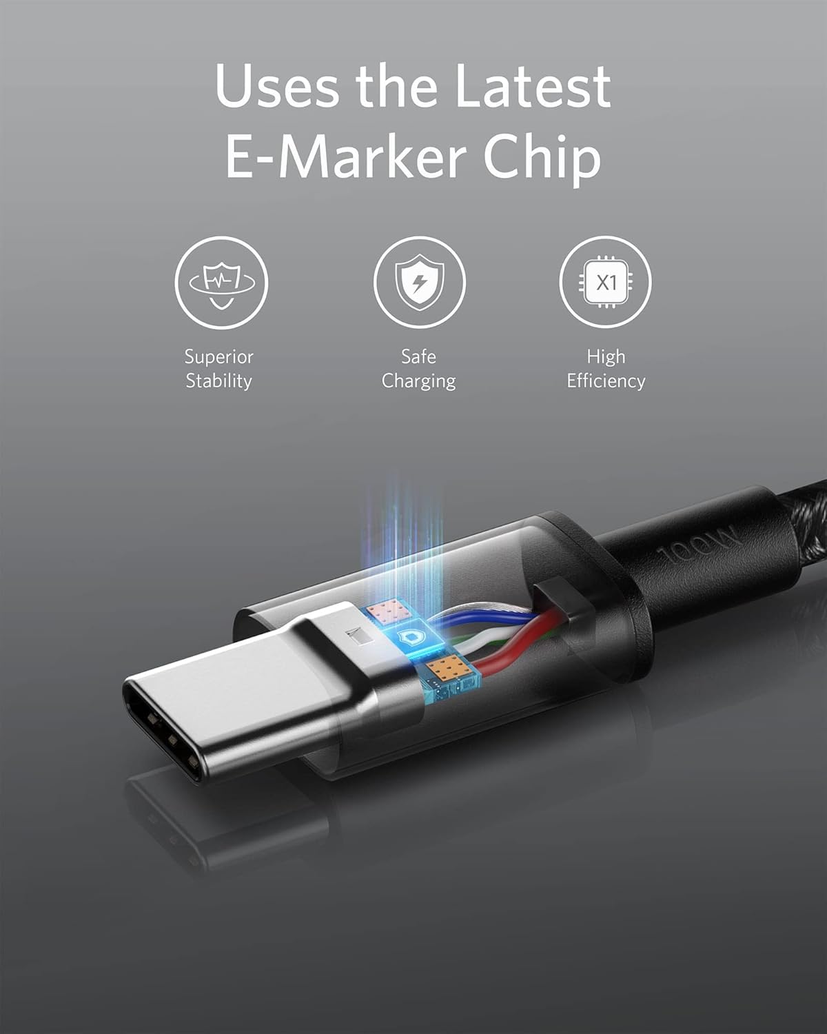 Anker Cable USB C a USB C, paquete de 2 cables de carga rápida tipo...