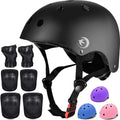 Juego de casco para niños con rodilleras, coderas y muñequeras, cas...