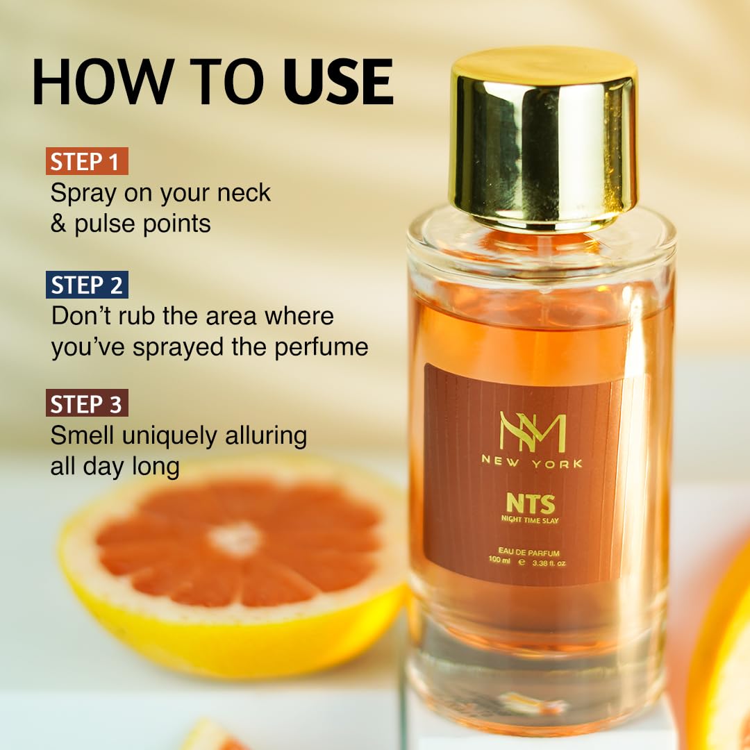 NOURISH MANTRA NM New York Night Time Slay - Perfume de lujo para h...