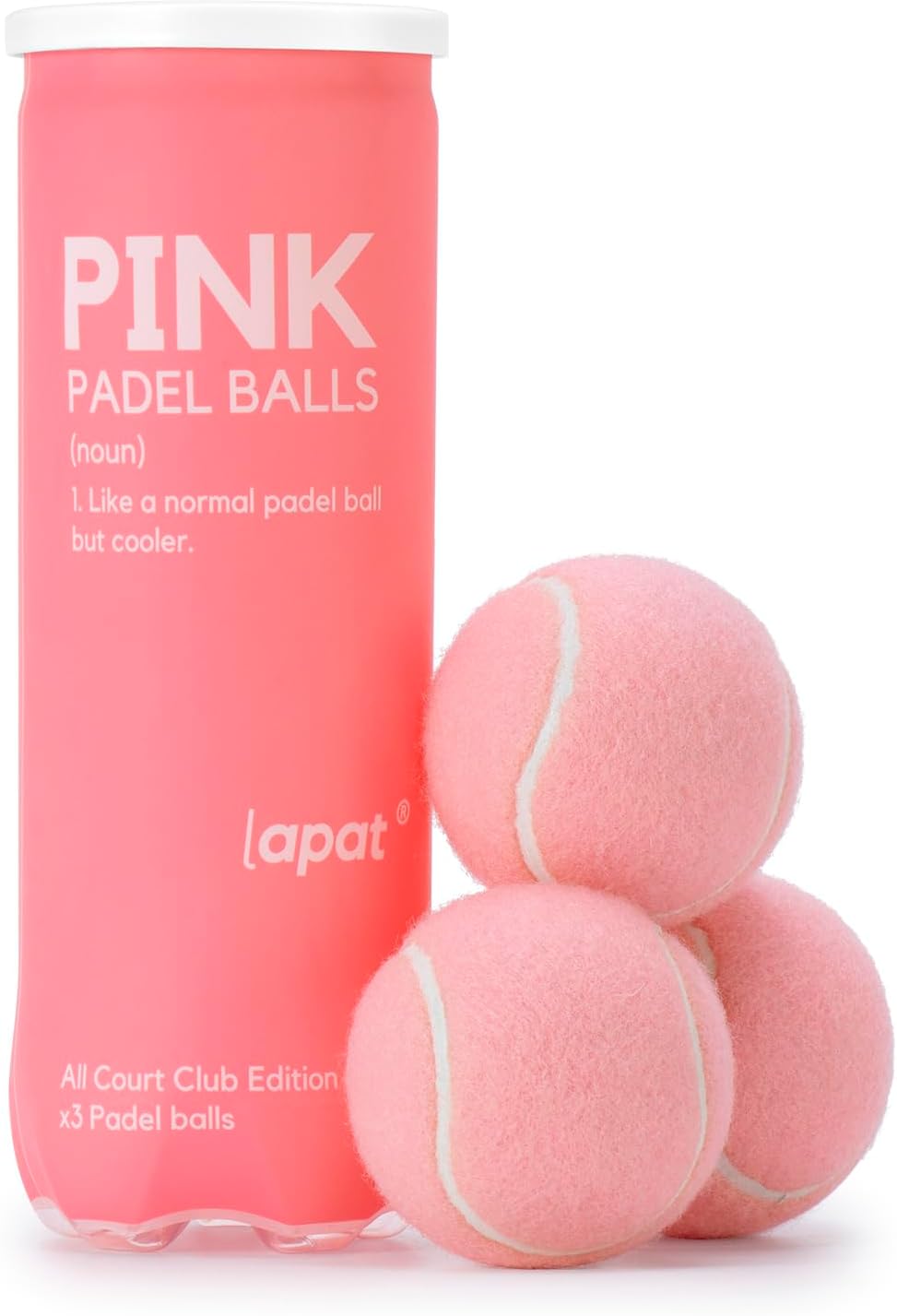 LAPAT Pelotas de Padel - Lata individual con 3 Pelotas - Calidad Pr...