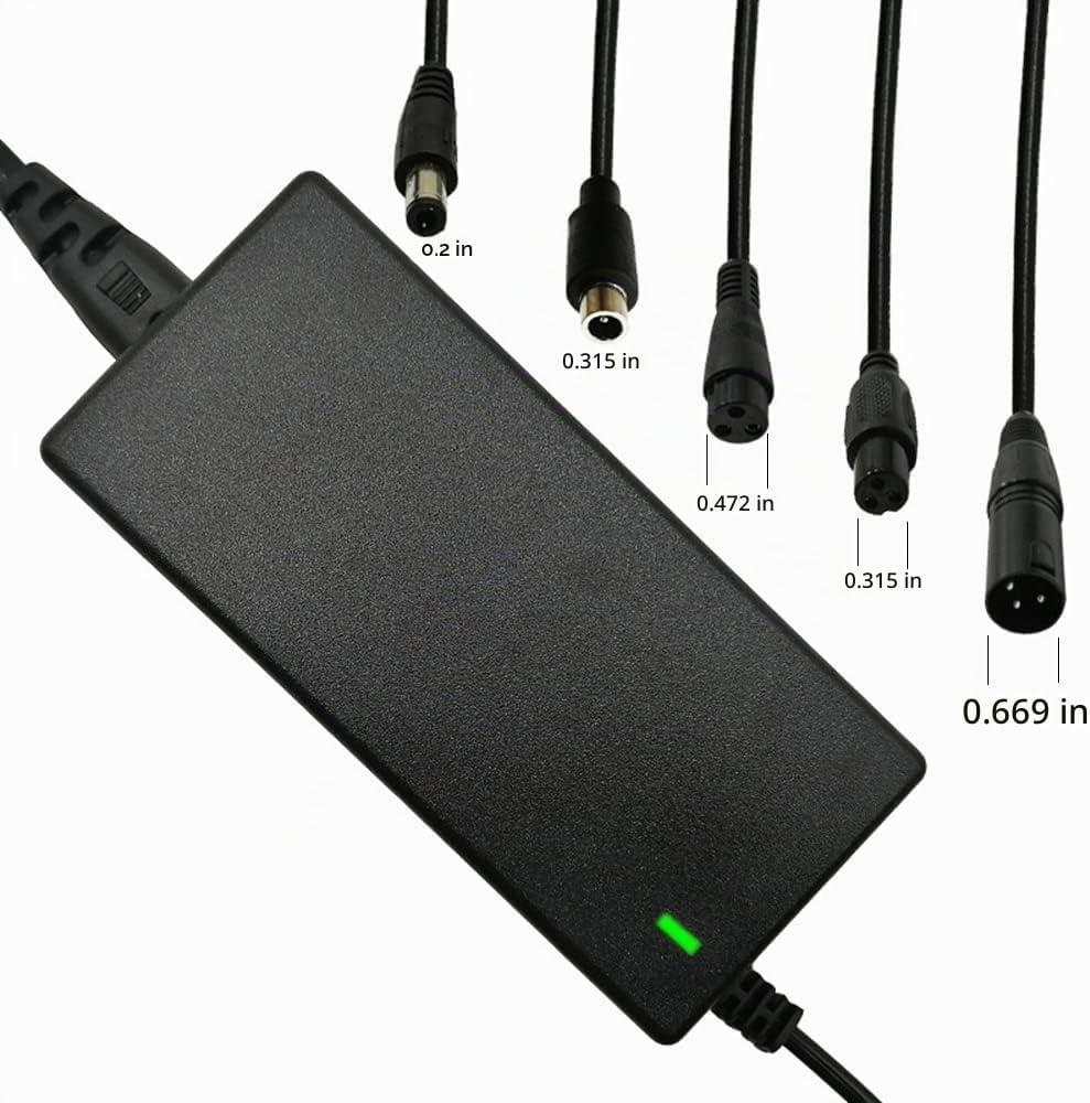 Cargador universal de 29.4V 2A 5 enchufes para batería de litio de...