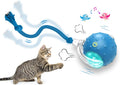 Giociv Pelota de juguete interactivo para gatos de interior que rue...