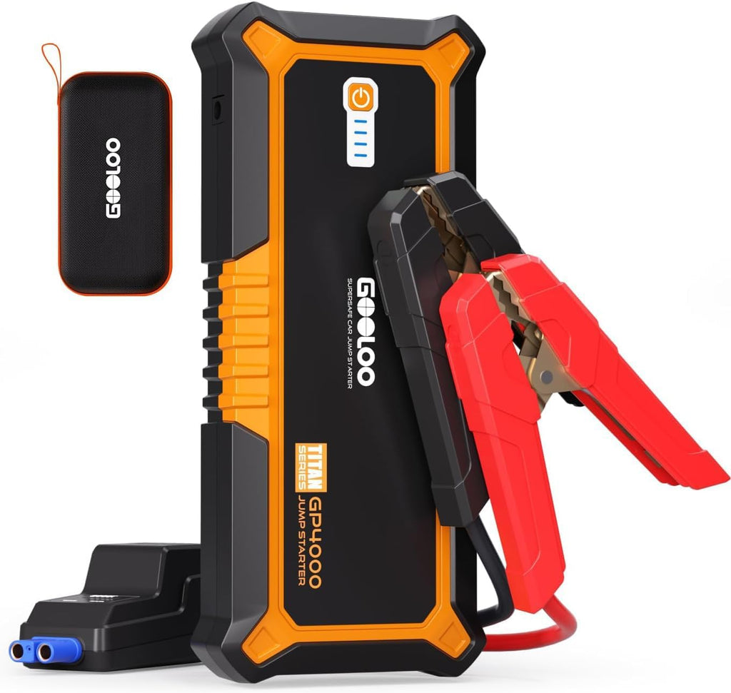 GOOLOO - Arrancador de automóvil de 12 V con corriente máxima de 40...