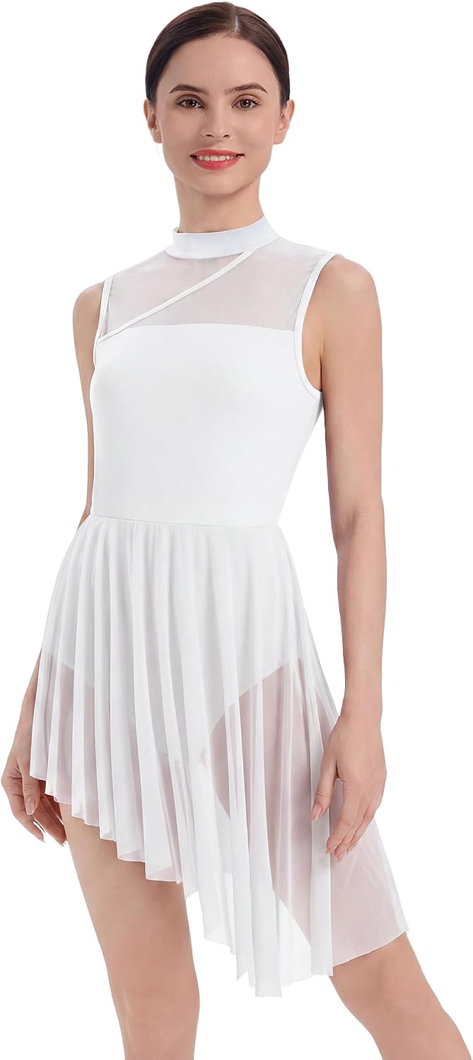 AFAVOM Vestido de baile lírico para mujer, disfraces de baile conte...