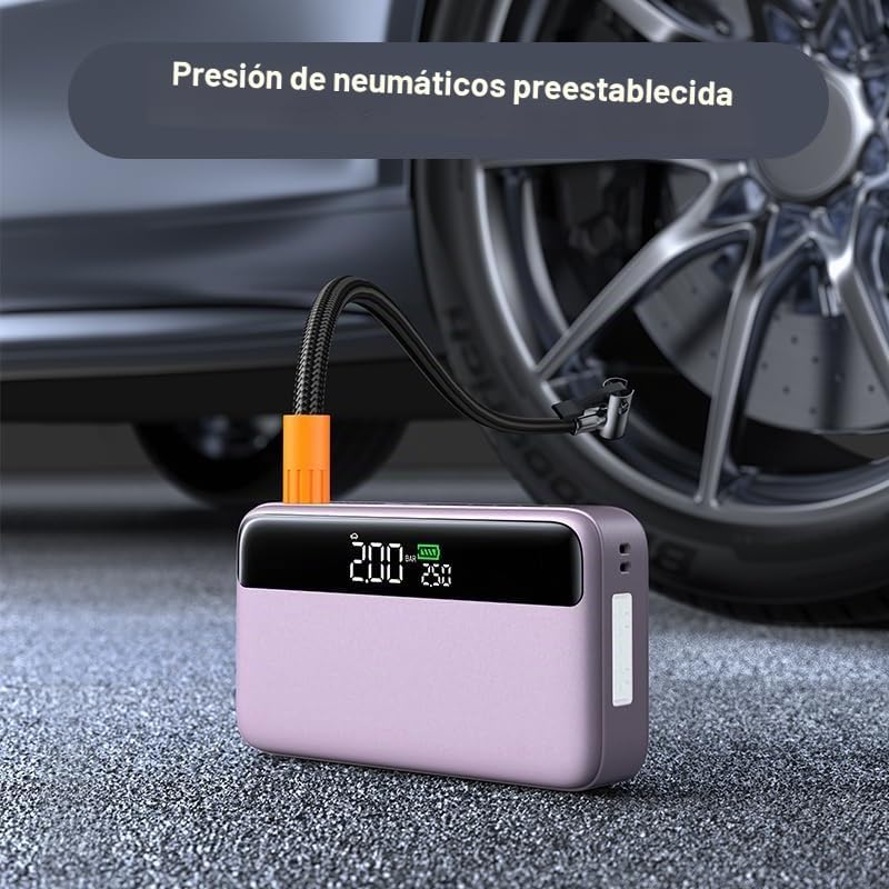 PD - Arrancador portátil de automóvil de 65 W con compresor de aire...