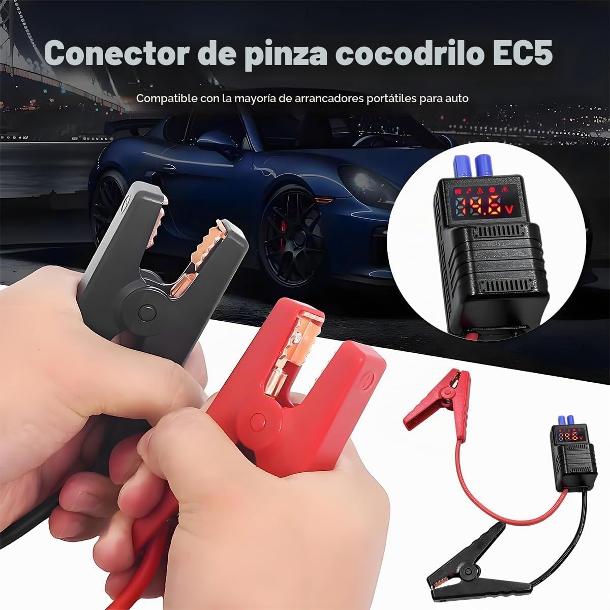 Osilly Abrazaderas de arranque para automóvil, 12 V, cables de abra...