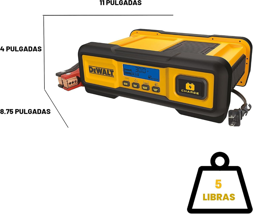 DeWalt DXAEC100 - Cargador de batería de 30 amperios, para vehículo...