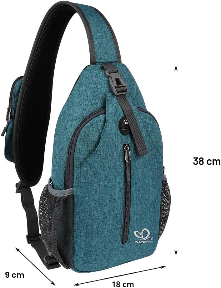 WATERFLY Mochila pequeña de senderismo con correa: mochila de sende...