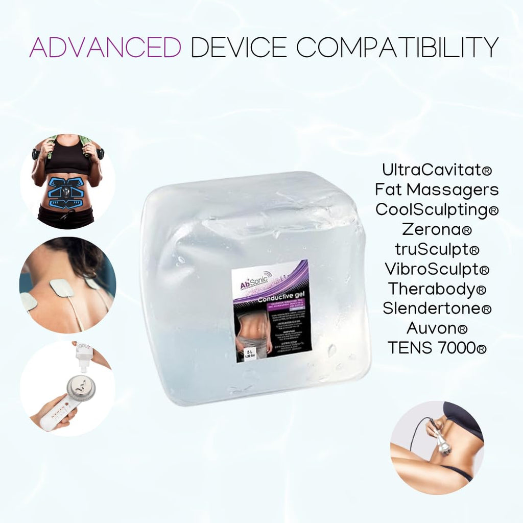 Absonic - Gel conductor para dispositivos de contorno corporal y re...