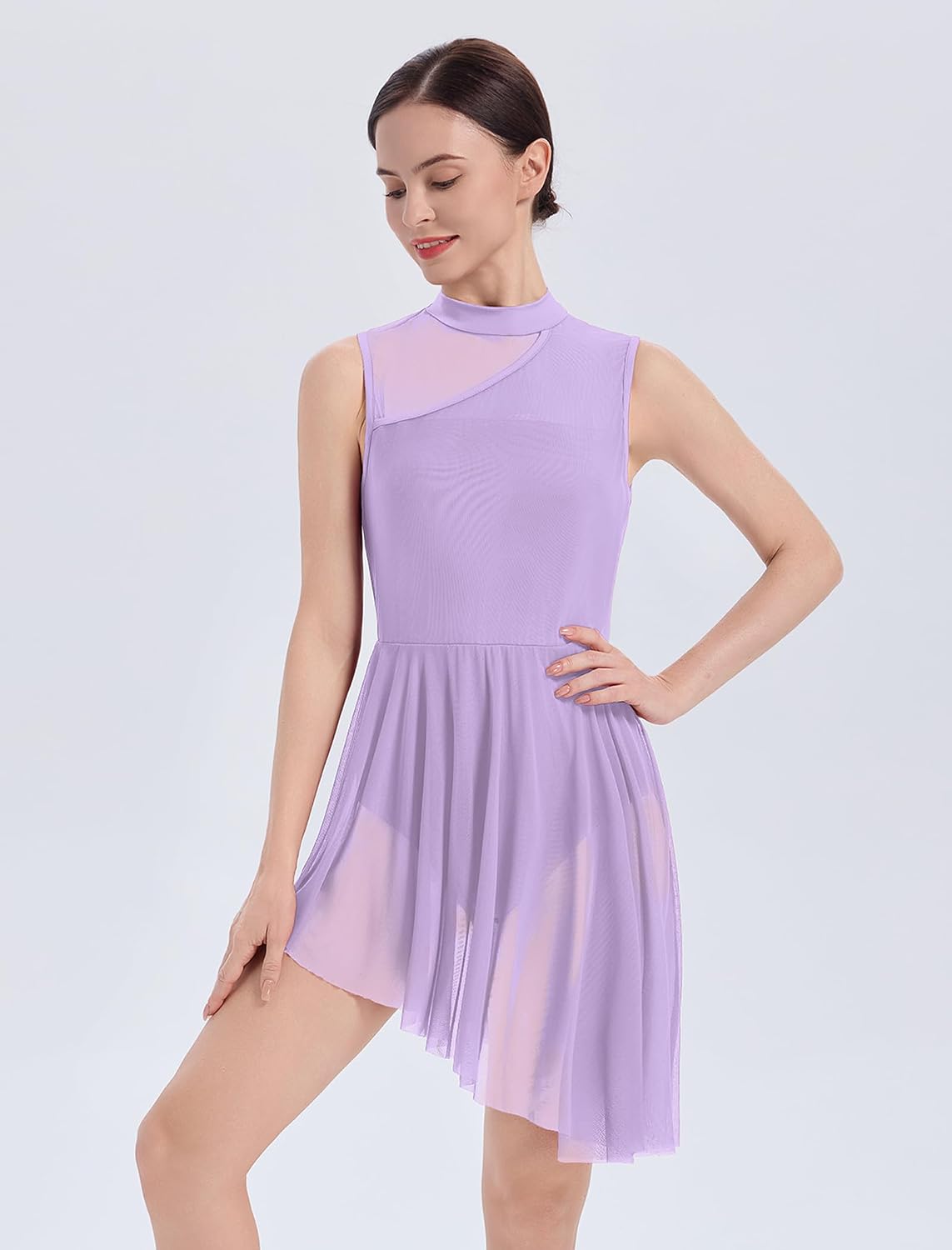 AFAVOM Vestido de baile lírico para mujer, disfraces de baile conte...