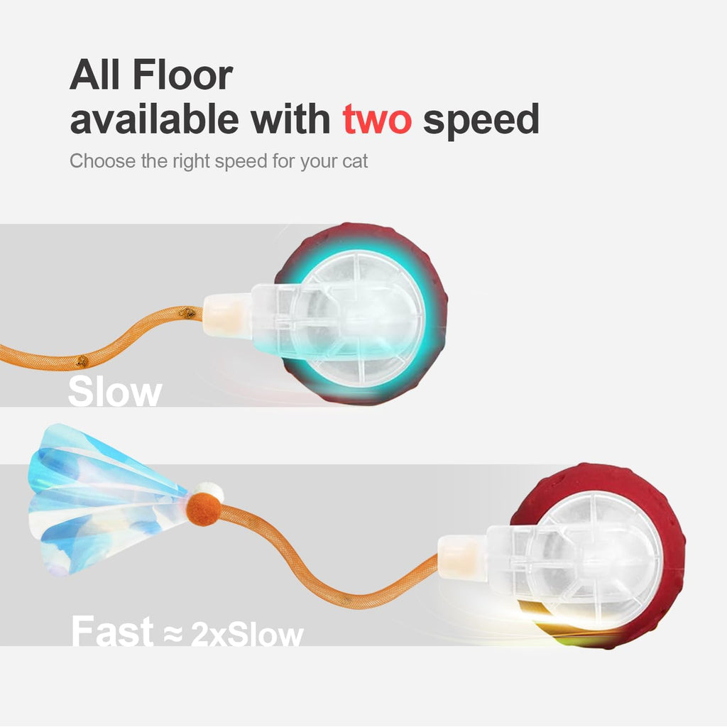 Jkanti Juguetes interactivos para gatos de interior, bola de gato á...