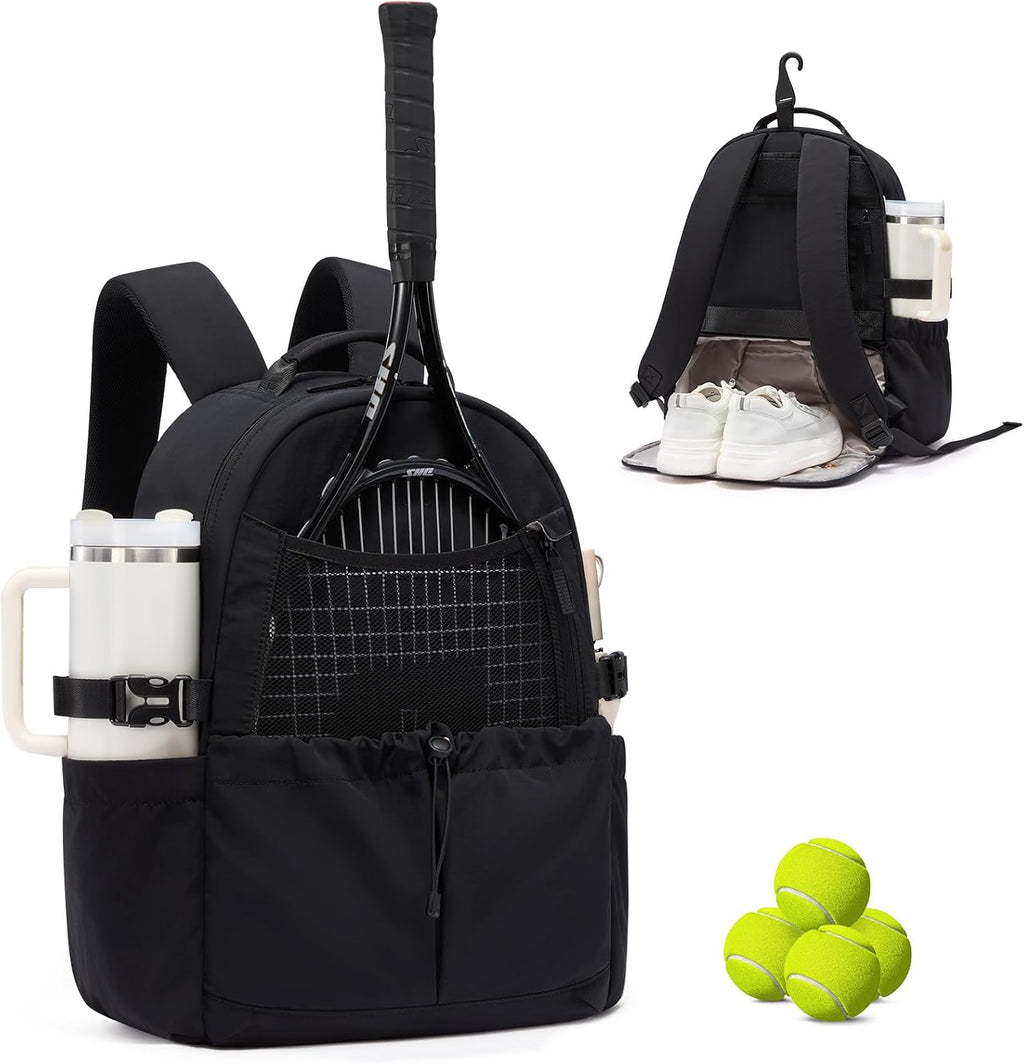 LOVEVOOK Bolsa de tenis para mujer, mochila de tenis con compartime...