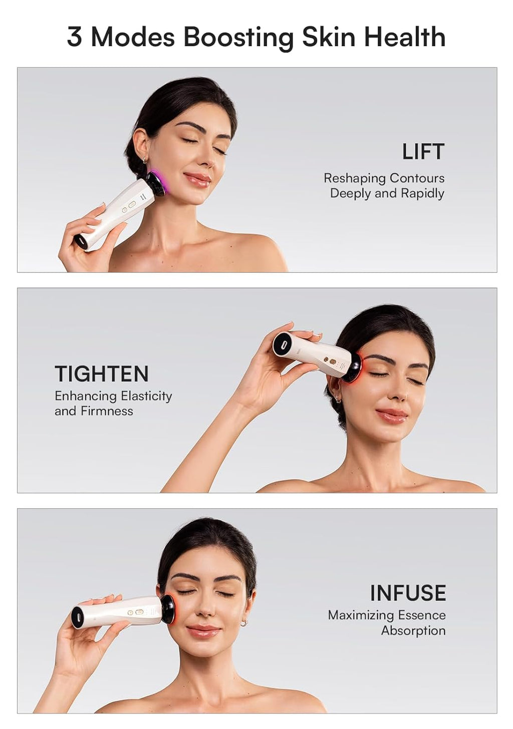 INIA Dispositivo de Reafirmación de Piel 3 en 1 True Beauty Glow Ma...