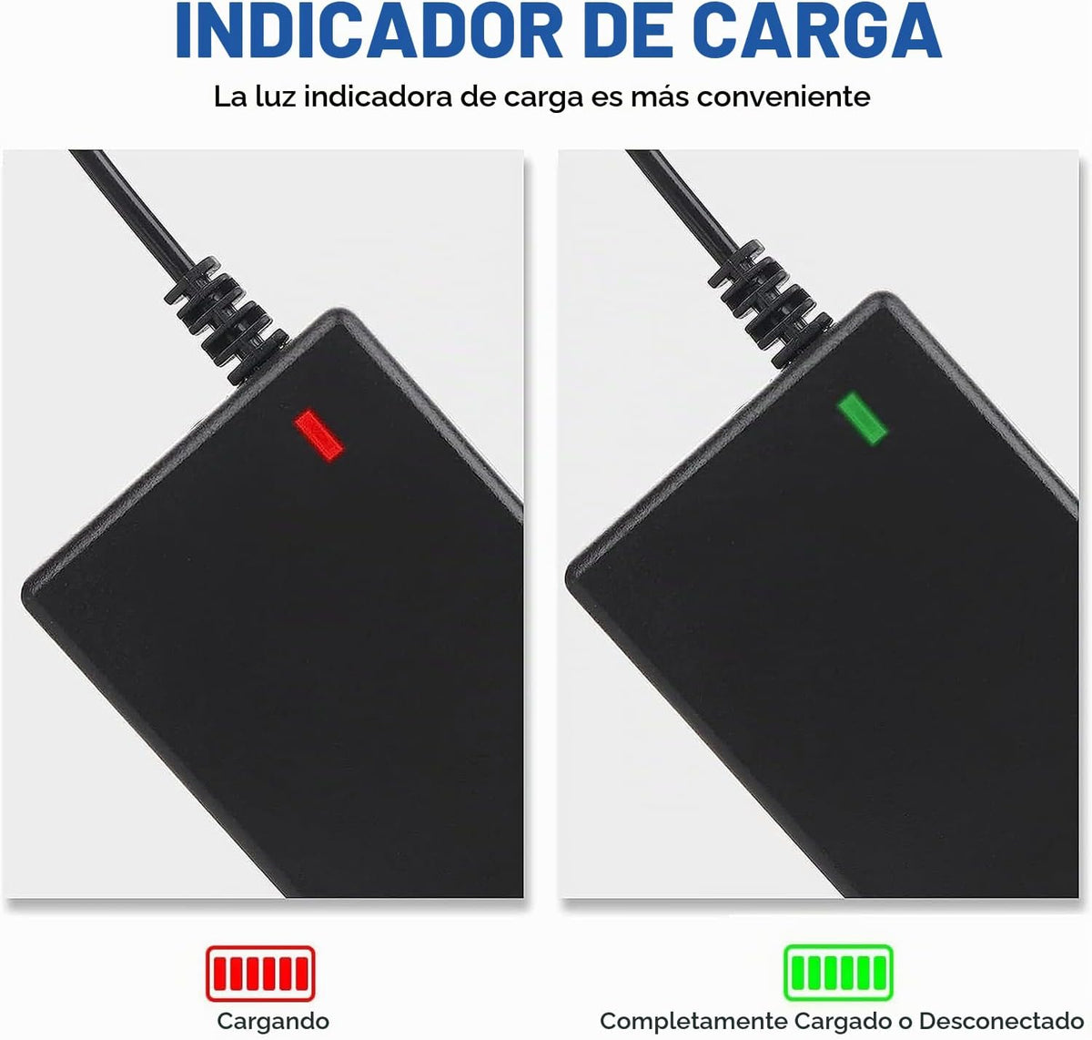 Cargador universal de 29.4V 2A 5 enchufes para batería de litio de...