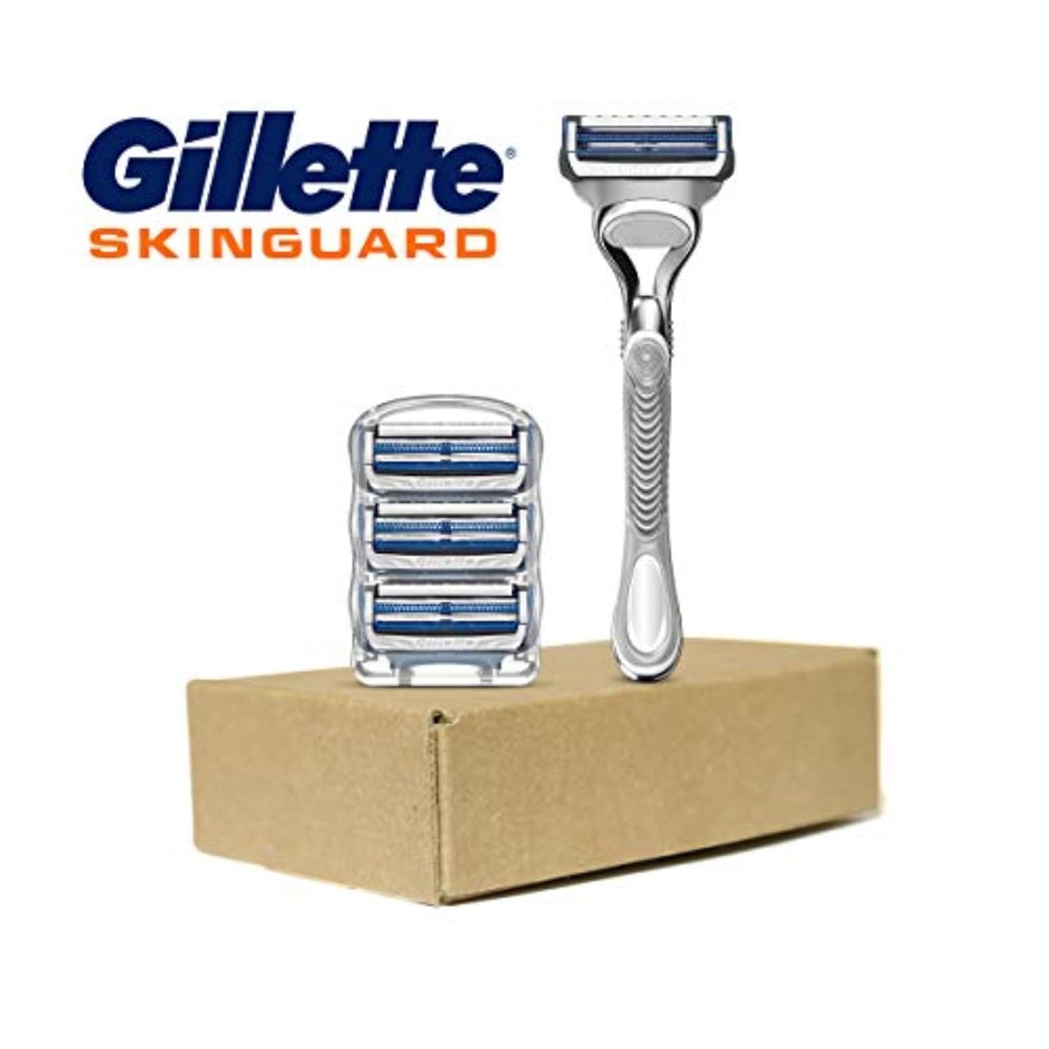 Gillette SkinGuard - Maquinillas de afeitar, 1 Gillette Razor, 4 re...