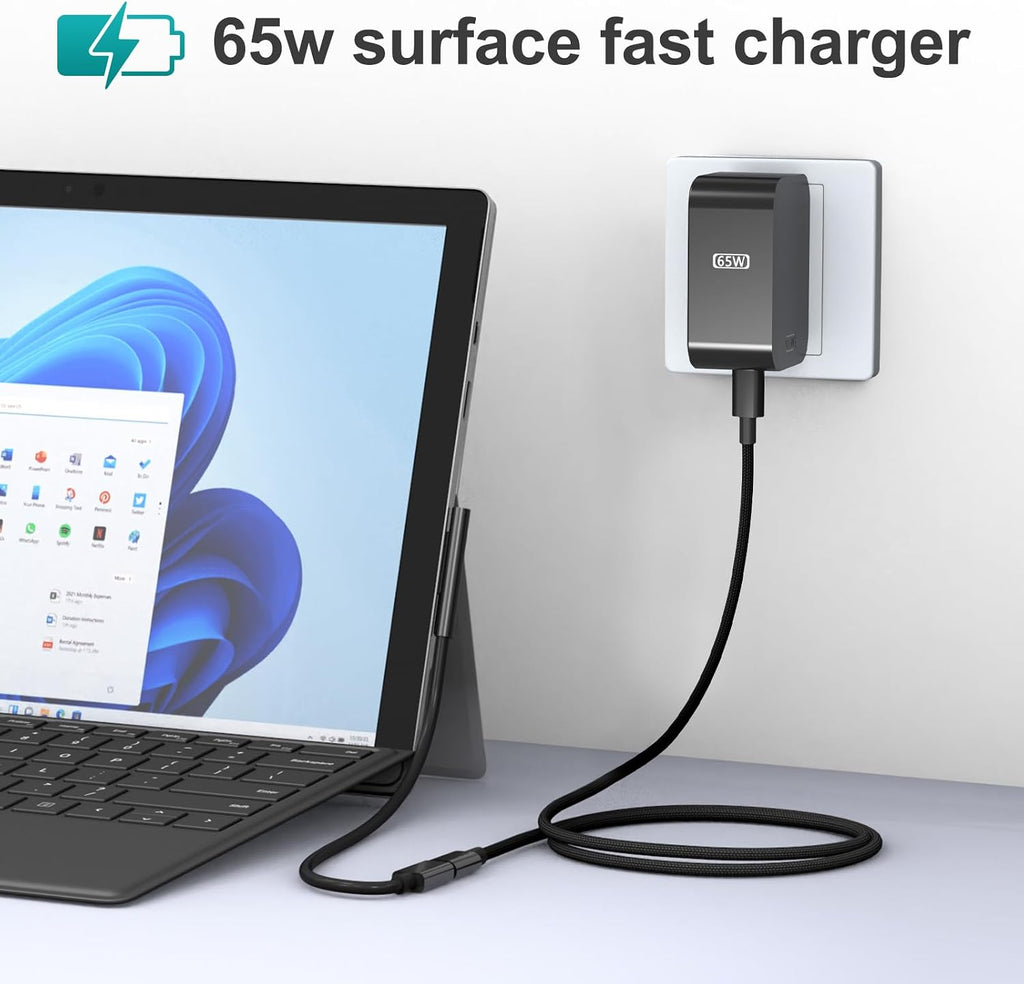Nuevo cargador de superficie de 65 W con enchufe de CA plegable, co...