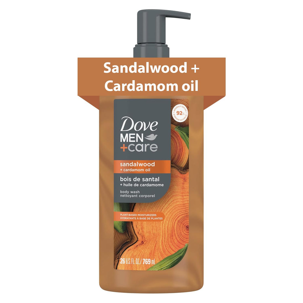 DOVE MEN + CARE Gel de Ducha de Sándalo y Aceite de Cardamomo Gel d...