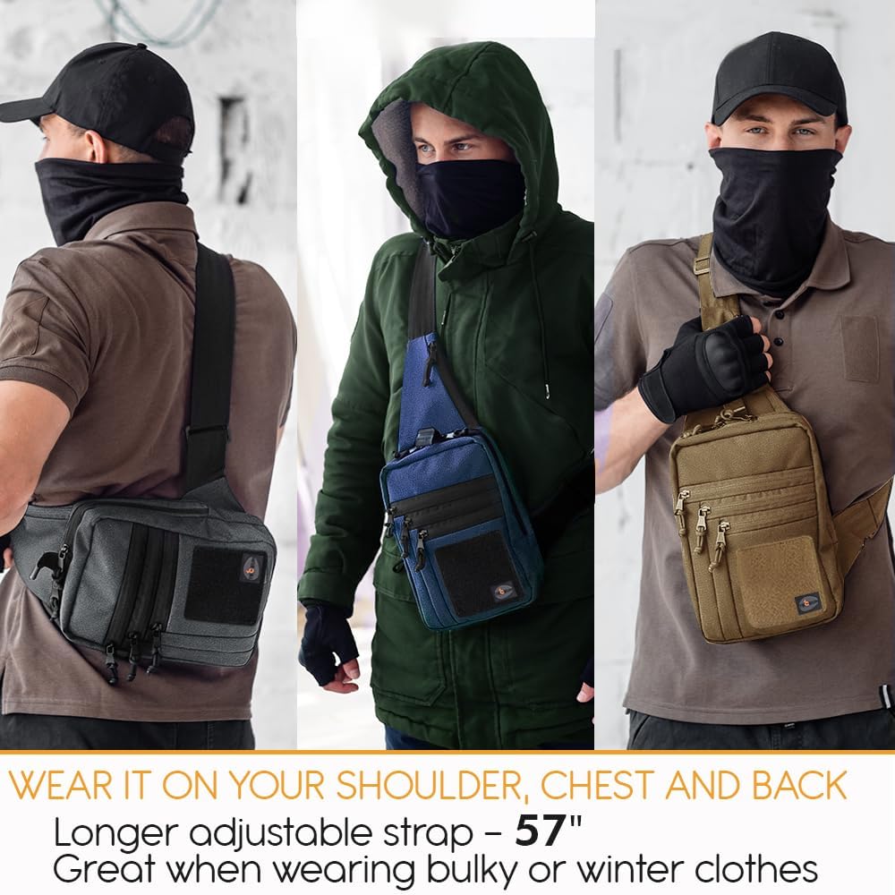 TECEUM Bolsa táctica compacta con parche - CCW para todos los días...