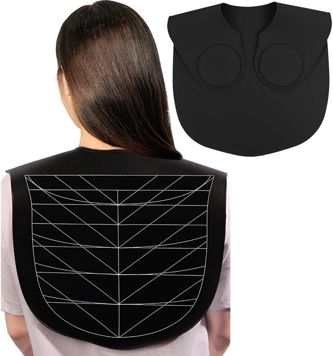 XDONEF Collar guía de corte de cabello, capa de corte impermeable d...
