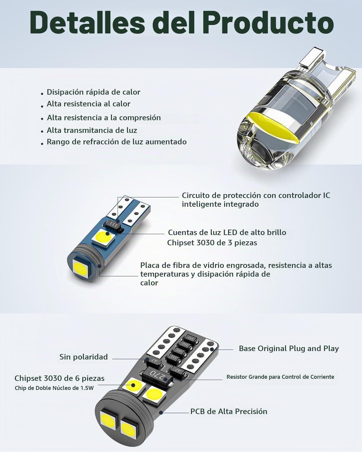 Xdoar Kit de 42 luces LED mejoradas para interiores de automóvil, m...