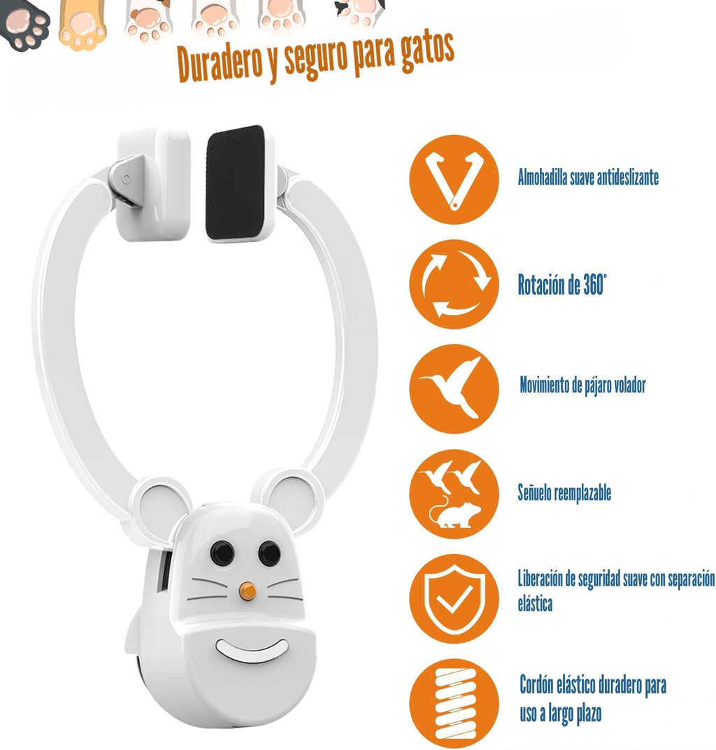 INKZOO Juguetes interactivos para gatos de interior, juguete automá...