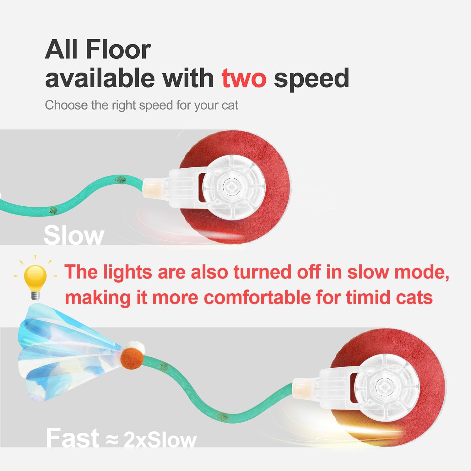 Jkanti Juguetes Interactivos para Gatos de Interior, Pelota de Gato...