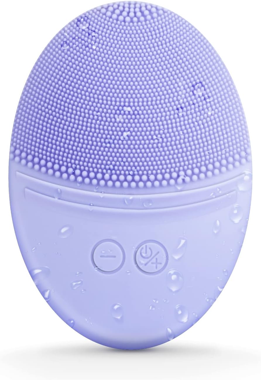 EZBASICS Cepillo de limpieza facial fabricado con silicona suave ul...