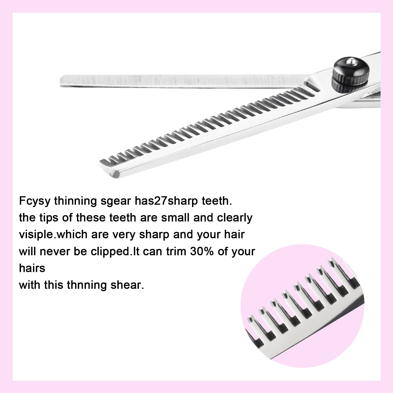 Tijeras Fcysy para cortar cabello, tijeras para degrafilar, tijeras...