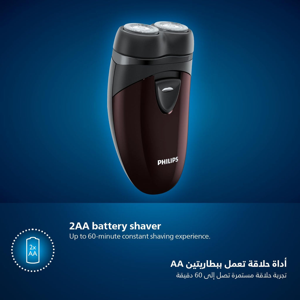 Philips PQ206 Afeitadora eléctrica Funciona con pilas Conveniente p...