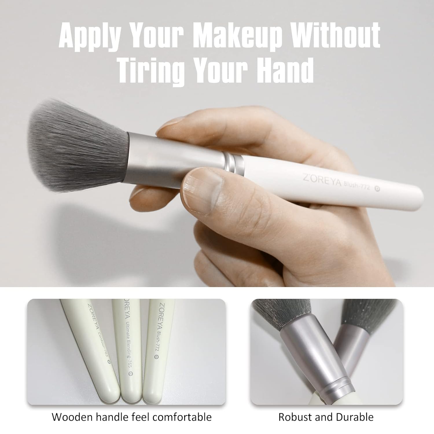 ZOREYA Brochas de Maquillaje - Juego de 15 Brochas de Maquillaje Pr...