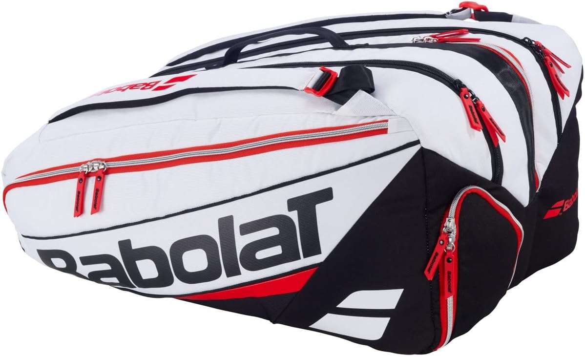 Bolsa de pádel técnica Babolat RH Pro (Blanco\/Negro\/Rojo) \u2013...
