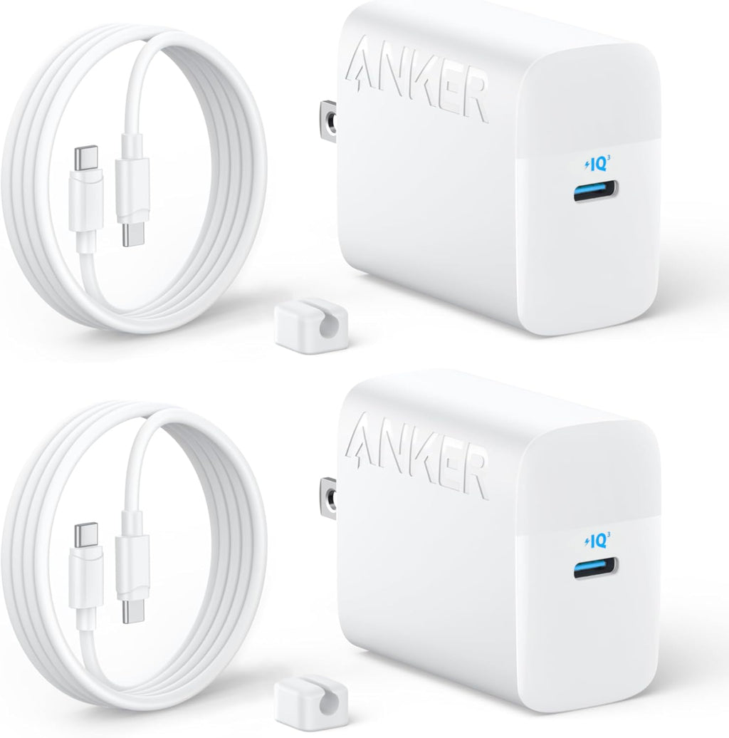 Anker Bloque de cargador USB C de 45 W, cargador rápido PPS con cab...