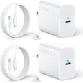 Anker Bloque de cargador USB C de 45 W, cargador rápido PPS con cab...
