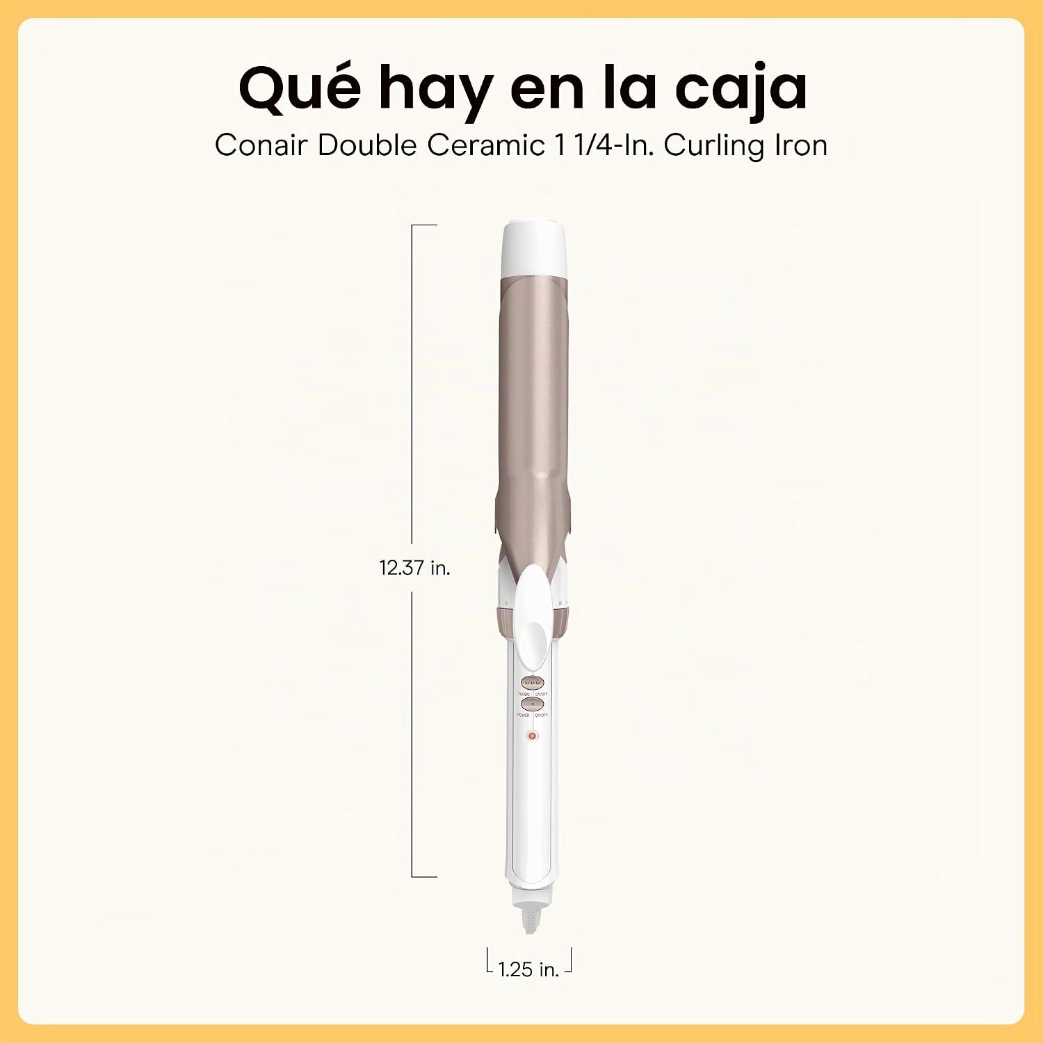 Conair Rizador de cerámica doble de 1 ¼ pulgada, barril de 1 ¼ pulg...