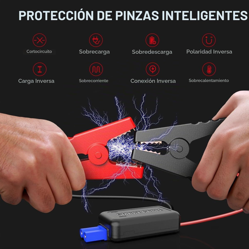 Arrancador de batería de coche 5000A 16800mAh Jump Box (9.0L Gas\/8...