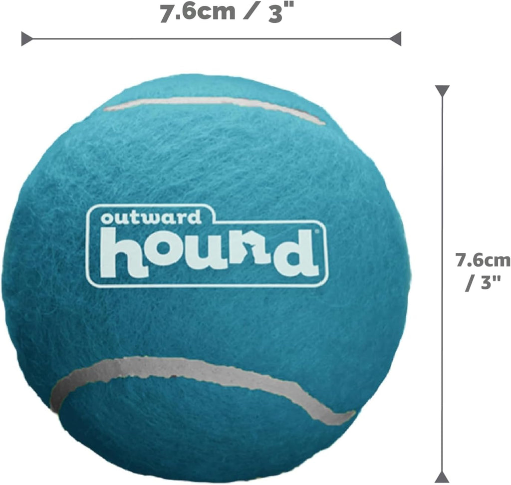 Outward Hound Squeaker Ballz Paquete de 4 Juguetes de Pelotas de Te...