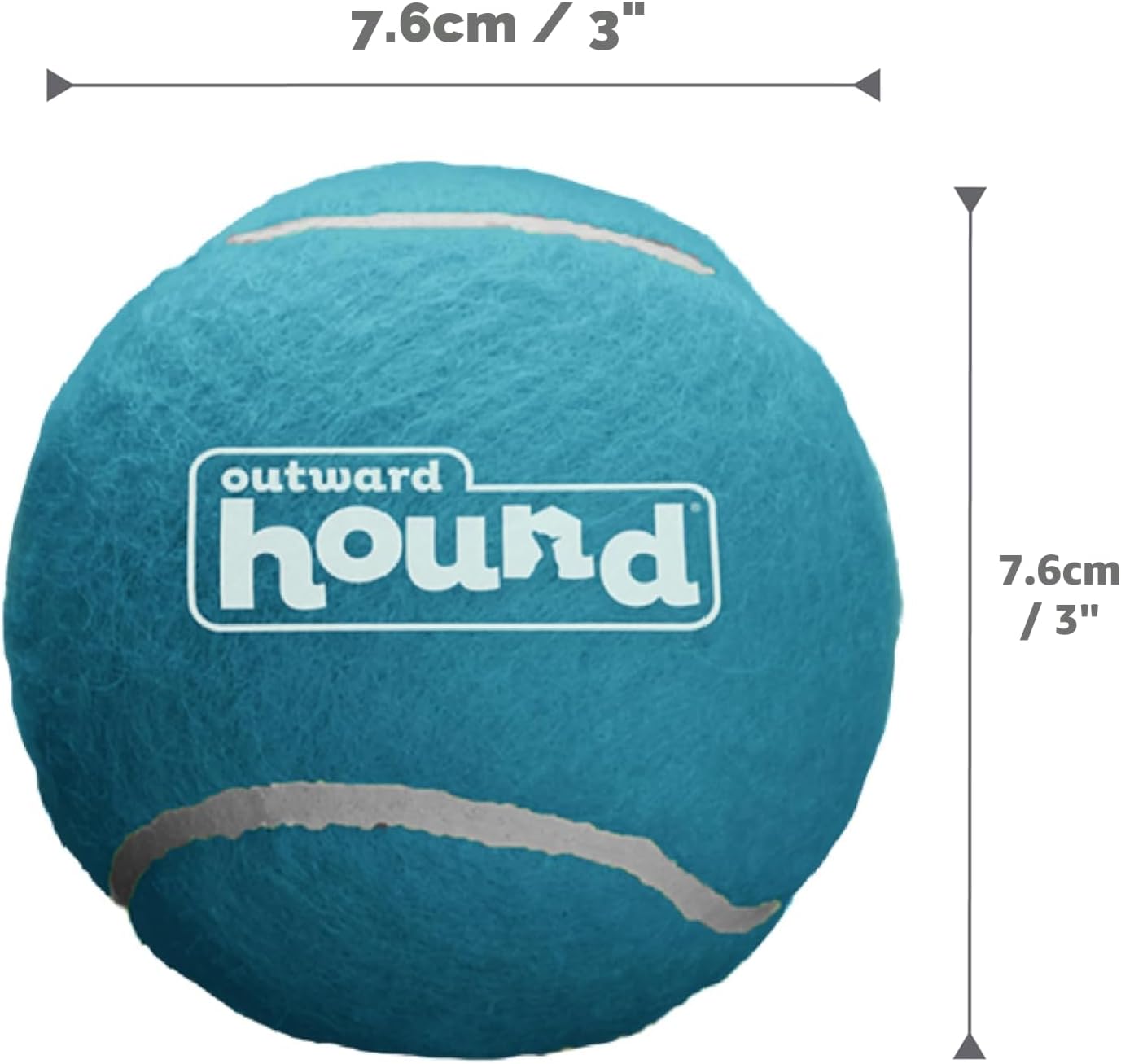 Outward Hound Squeaker Ballz Paquete de 4 Juguetes de Pelotas de Te...
