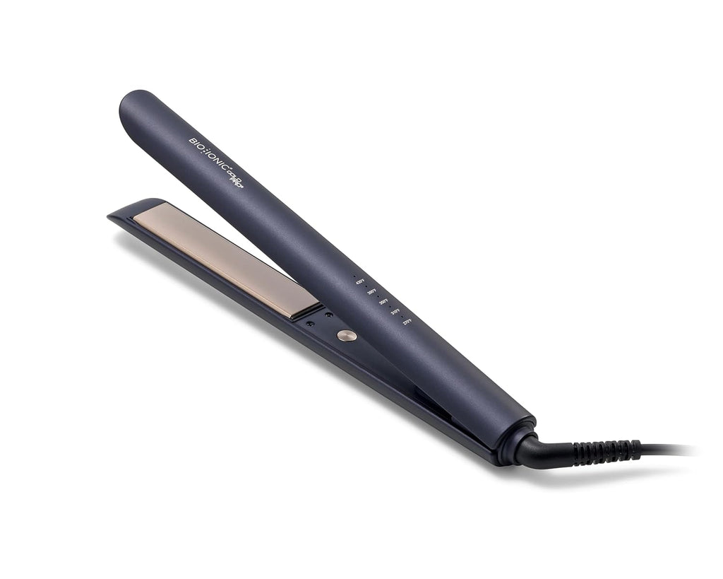 Alisador de cabello Bio Ionic GoldPro, azul, tecnología de calor hi...